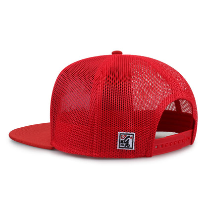 The Ohio State University Class of '92 trucker hat, angled rear view showing mesh panels and snapback closure