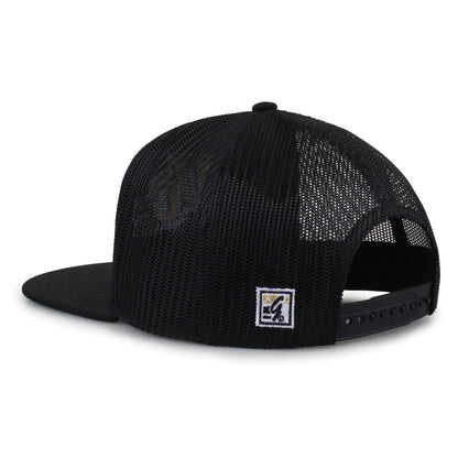 University of Central Florida Class of '92 trucker hat, angled rear view showing mesh panels and snapback closure