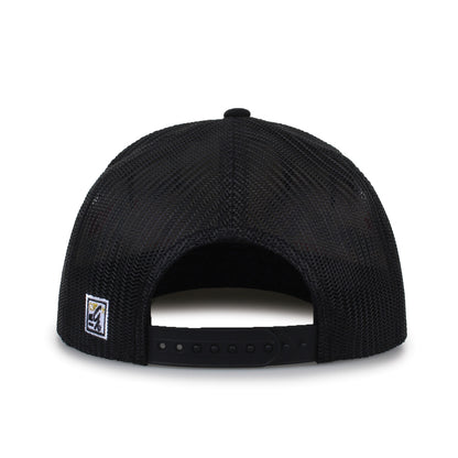 University of Central Florida Class of '92 trucker hat, rear view of mesh back and adjustable snapback closure