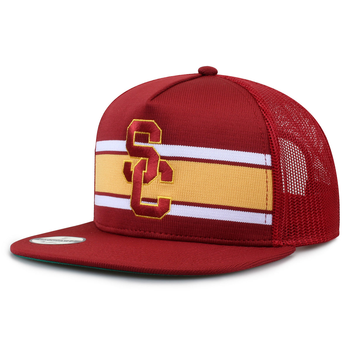 University of Southern California Class of '92 trucker hat, angled front view showing embroidered logo and mesh side
