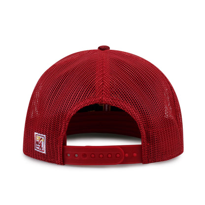 University of Southern California Class of '92 trucker hat, rear view of mesh back and adjustable snapback closure