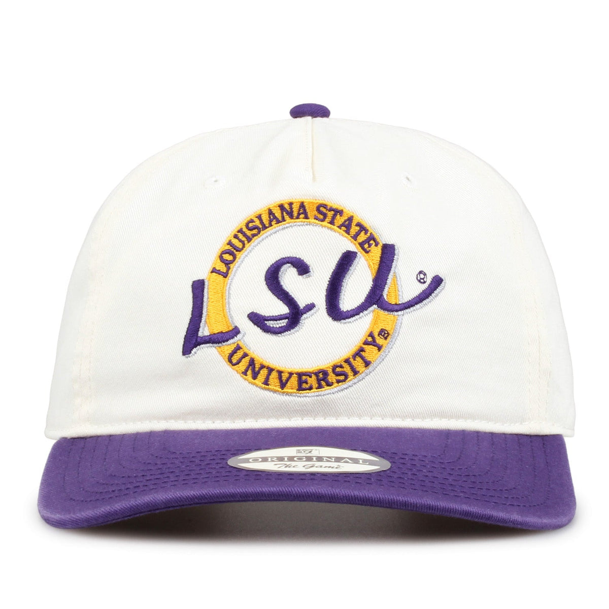 LSU Tigers Original Circle Snapback, front view