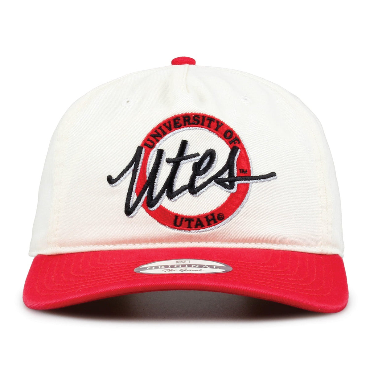 Utah Utes Original Circle Snapback, front view
