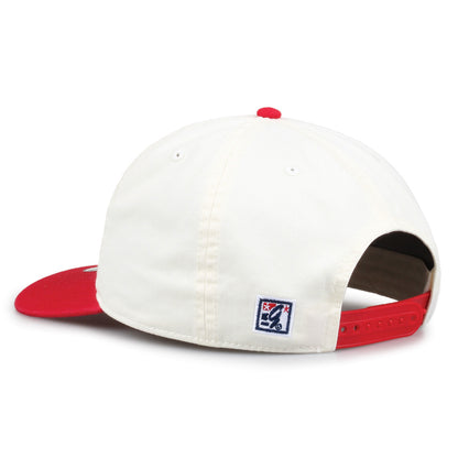 Utah Original Circle snapback hat showing adjustable snap closure and The Game logo, rear view