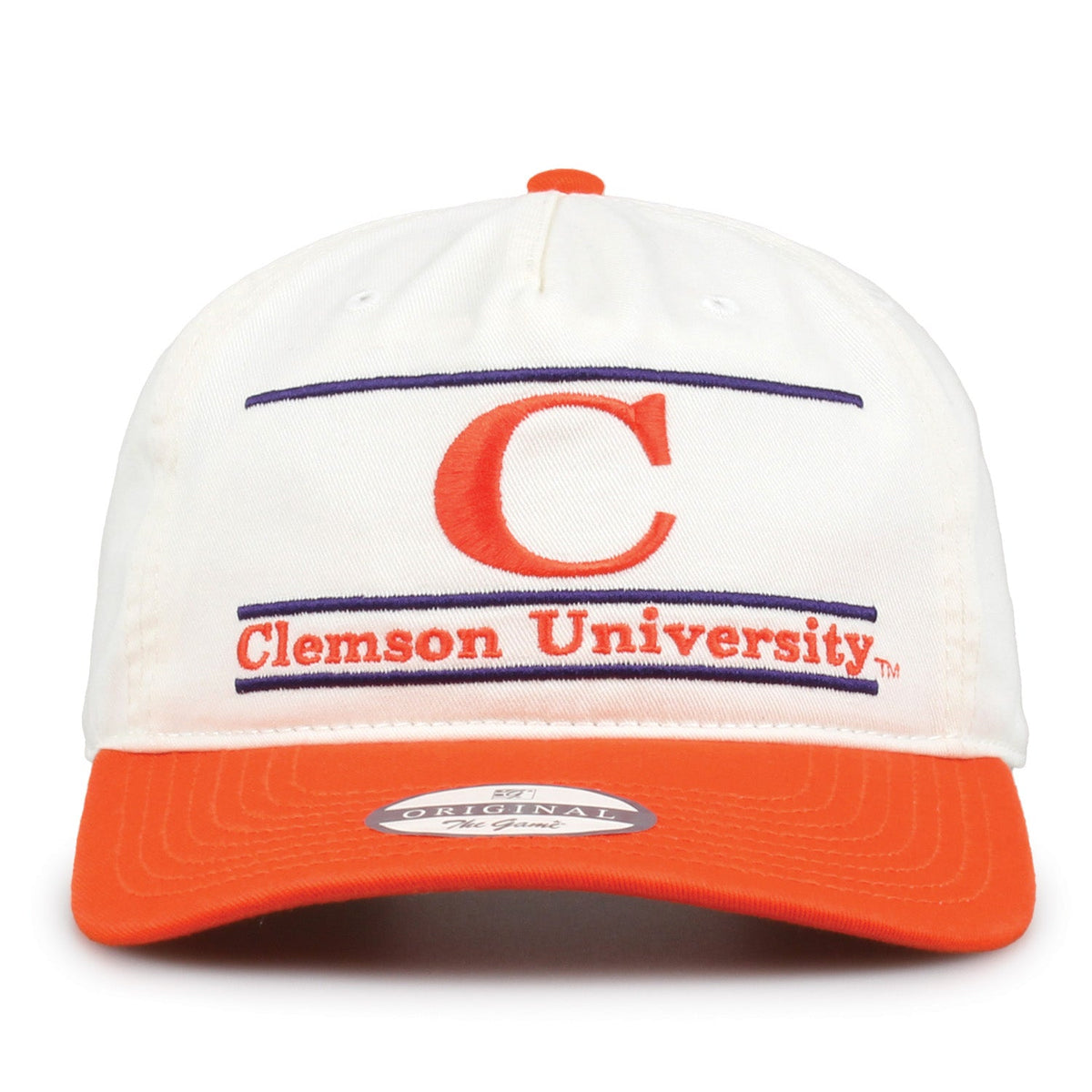 Clemson Tigers Original Bar Snapback, front view