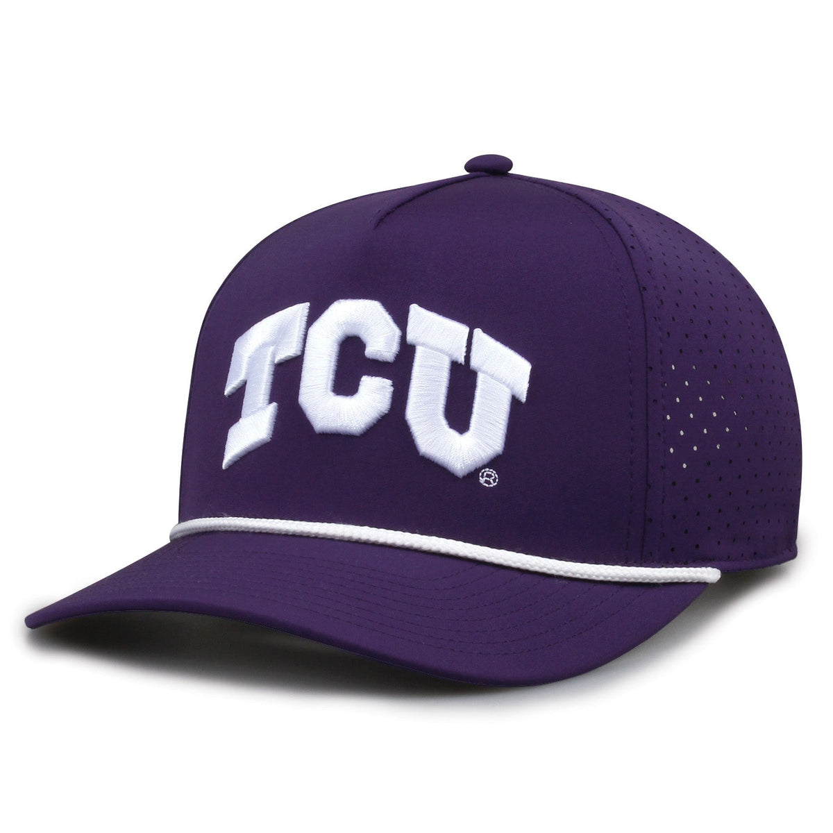 TCU Horned Frogs Logo Performance Mesh Snapback, alternate view 1
