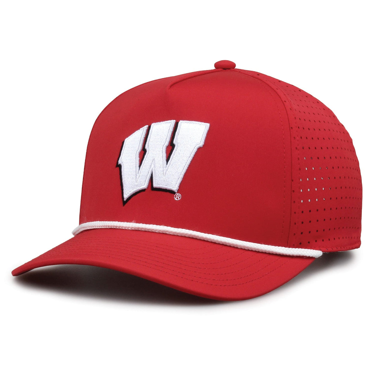 Wisconsin Badgers Logo Performance Mesh Snapback, alternate view 1
