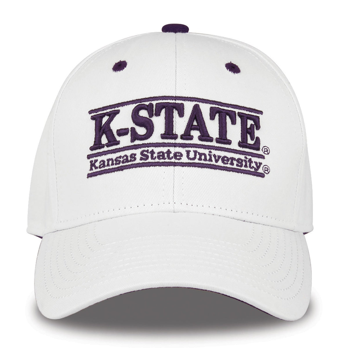 Kansas State Wildcats Bookstore Snapback - White, product view