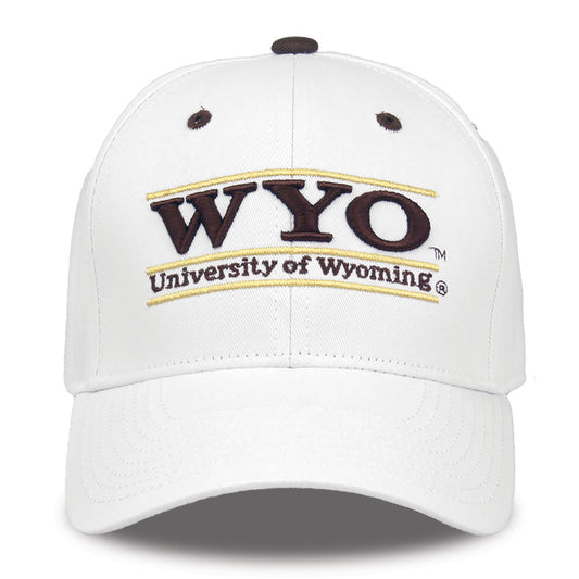 Wyoming Cowboys Bookstore Snapback - White, product view