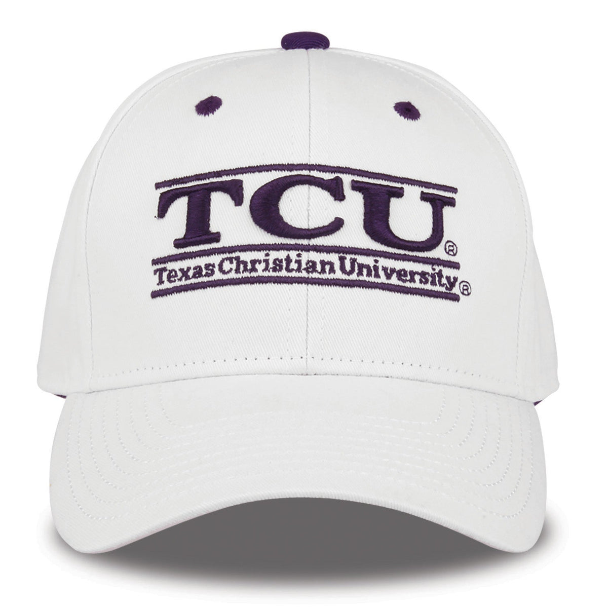 TCU Horned Frogs Bookstore Snapback - White, product view