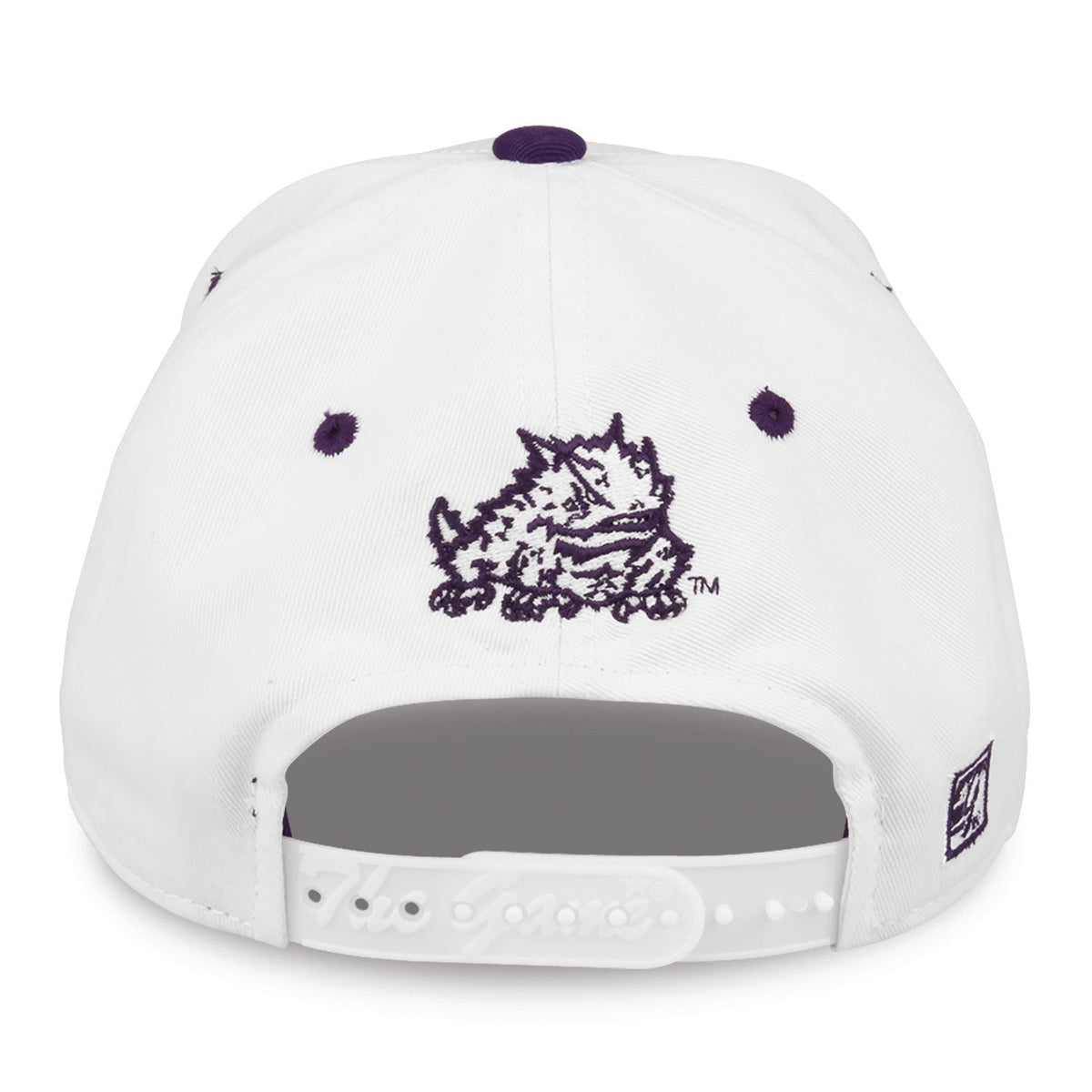 TCU Horned Frogs Bookstore Snapback - White, alternate view 1