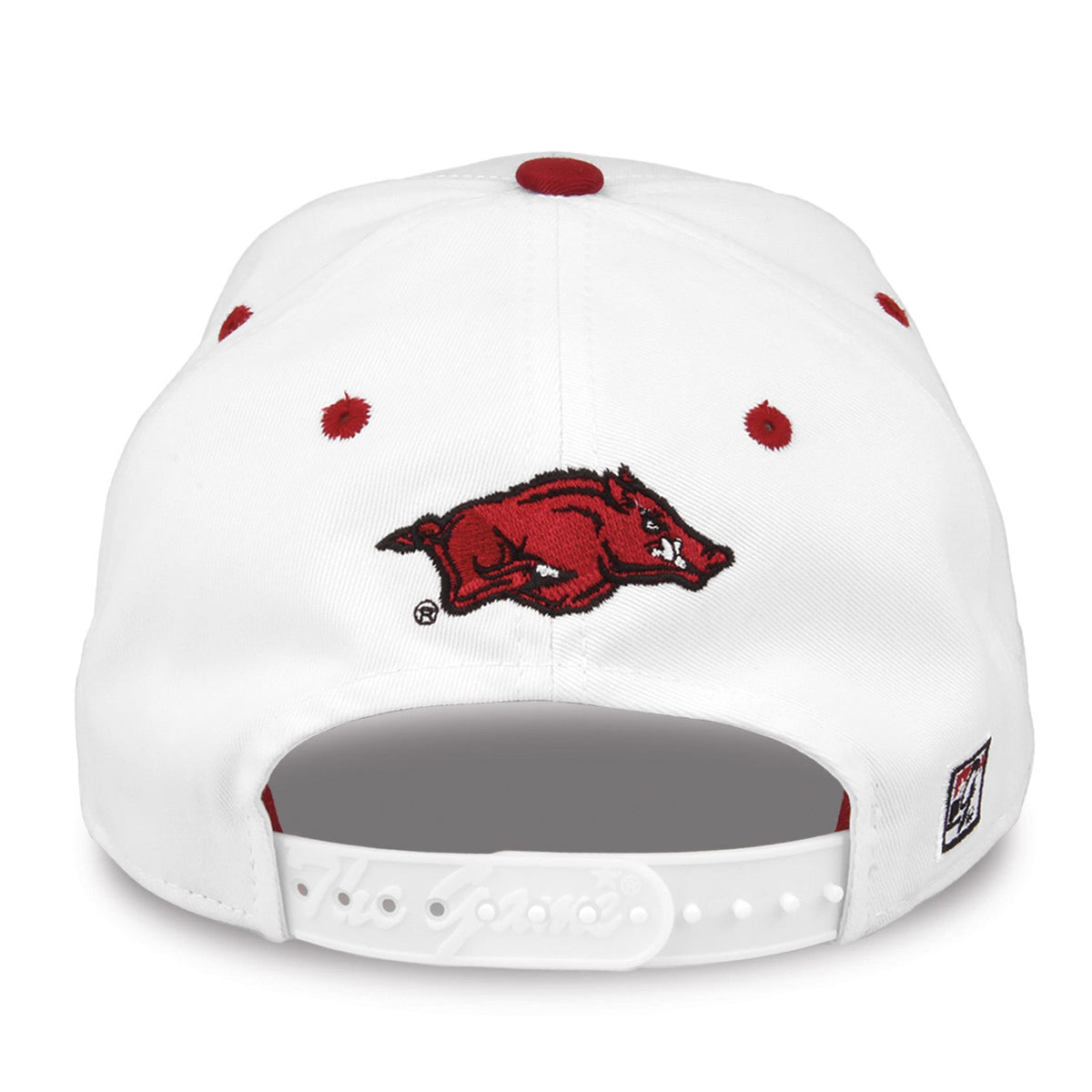 Arkansas Razorbacks Bookstore Snapback - White, alternate view 1