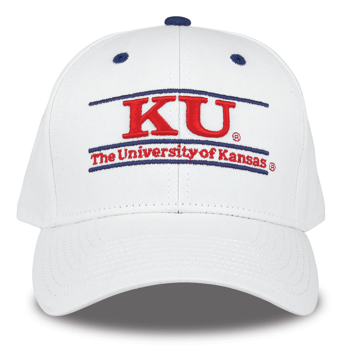 Kansas Jayhawks Bookstore Snapback - White, product view