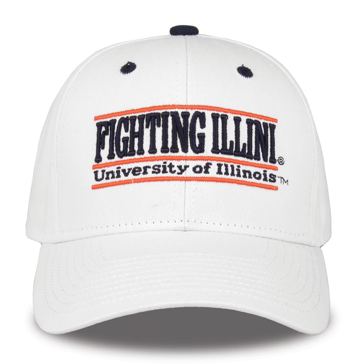 Illinois Fighting Illini Bookstore Snapback - White, product view
