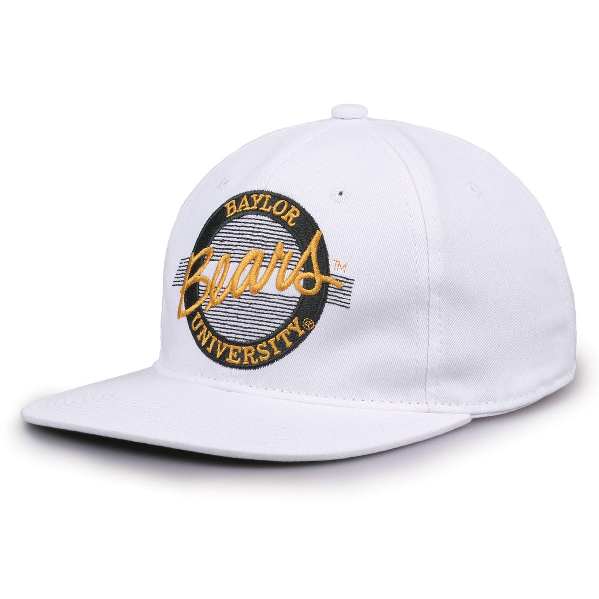 Baylor Bears Retro Circle Snapback - White, alternate view 1
