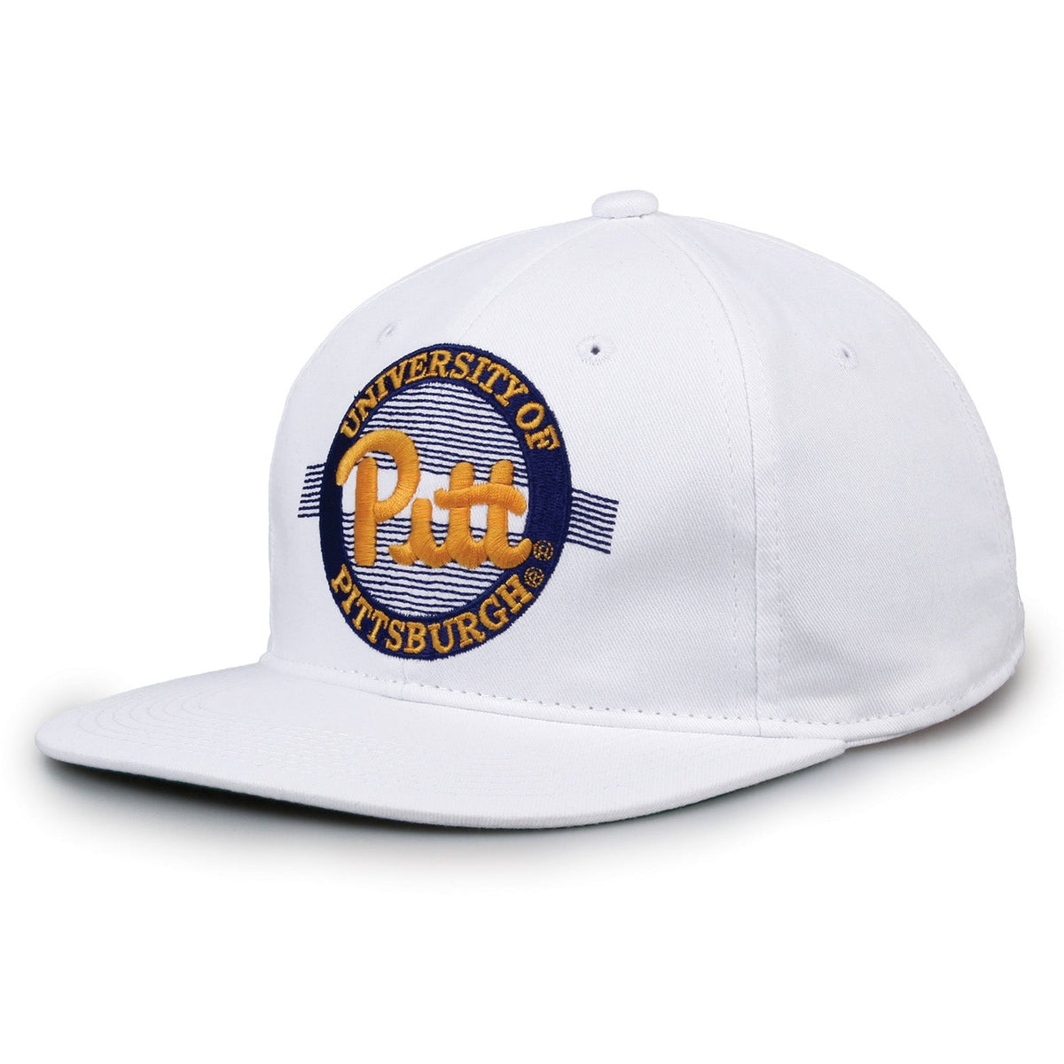 Pittsburgh Panthers Retro Circle Snapback - White, alternate view 1