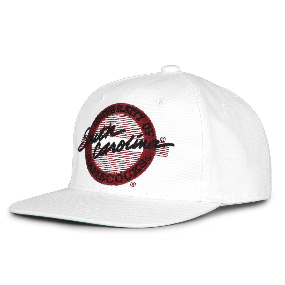 South Carolina Gamecocks Retro Circle Snapback - White, alternate view 1