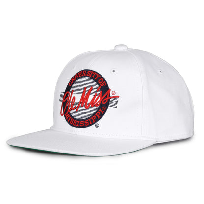 Ole Miss Retro Circle Snapback