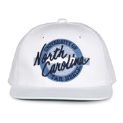 Retro Circle Snapback - White