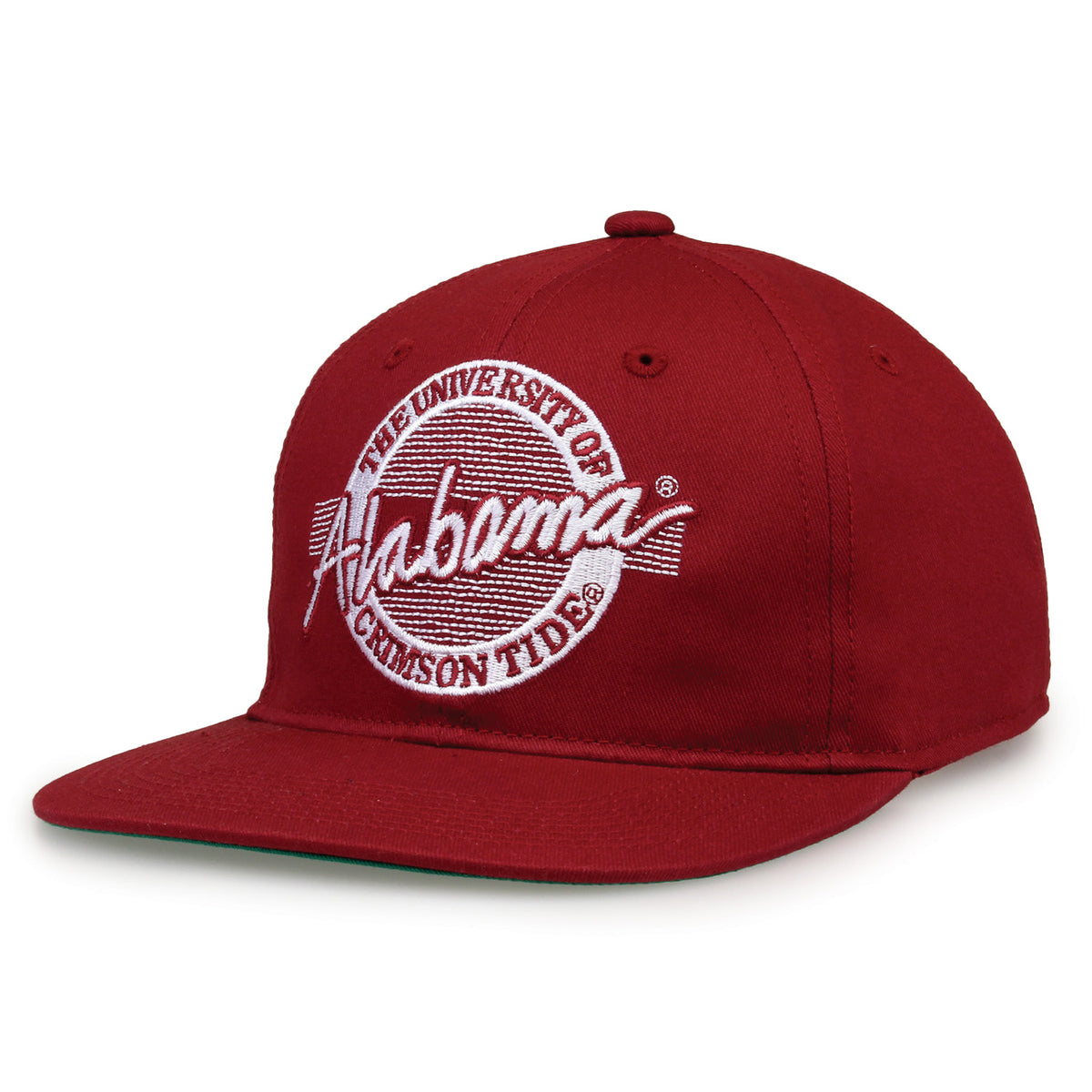Alabama Crimson Tide Retro Circle Snapback - Cardinal, alternate view 1
