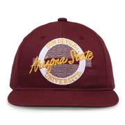 Retro Circle Snapback - Maroon