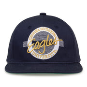 Retro Circle Snapback - Navy