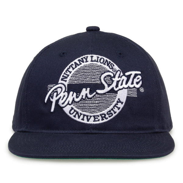 Penn State Retro Circle Snapback - Navy