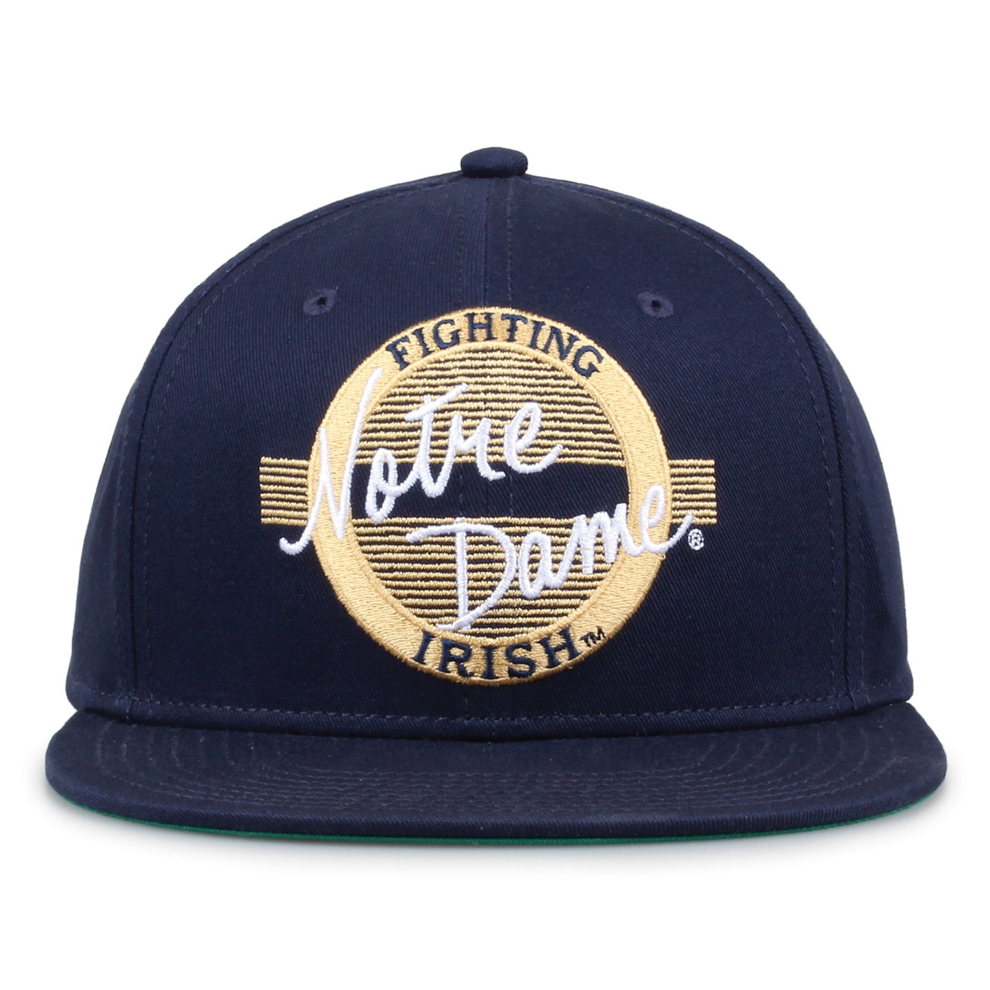 Notre Dame Retro Circle Snapback (Navy)