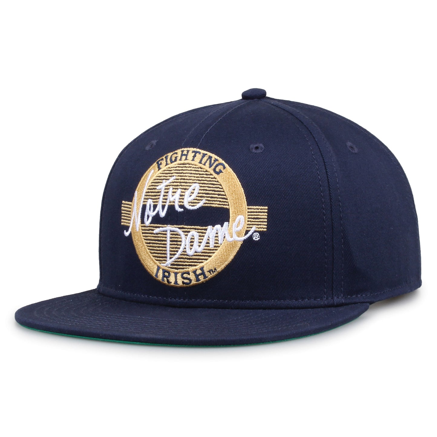 Notre Dame Retro Circle Snapback (Navy)