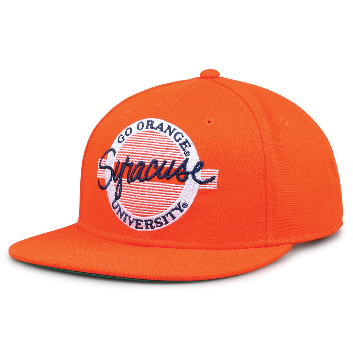 Syracuse Orange Retro Circle Snapback - Orange, alternate view 1
