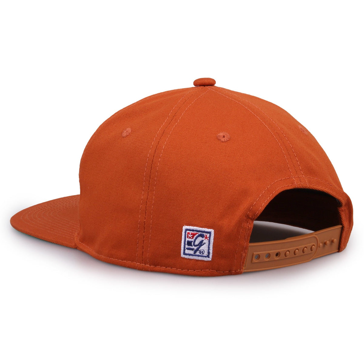 Texas Longhorns Retro Circle Snapback - Burnt Orange, rear view