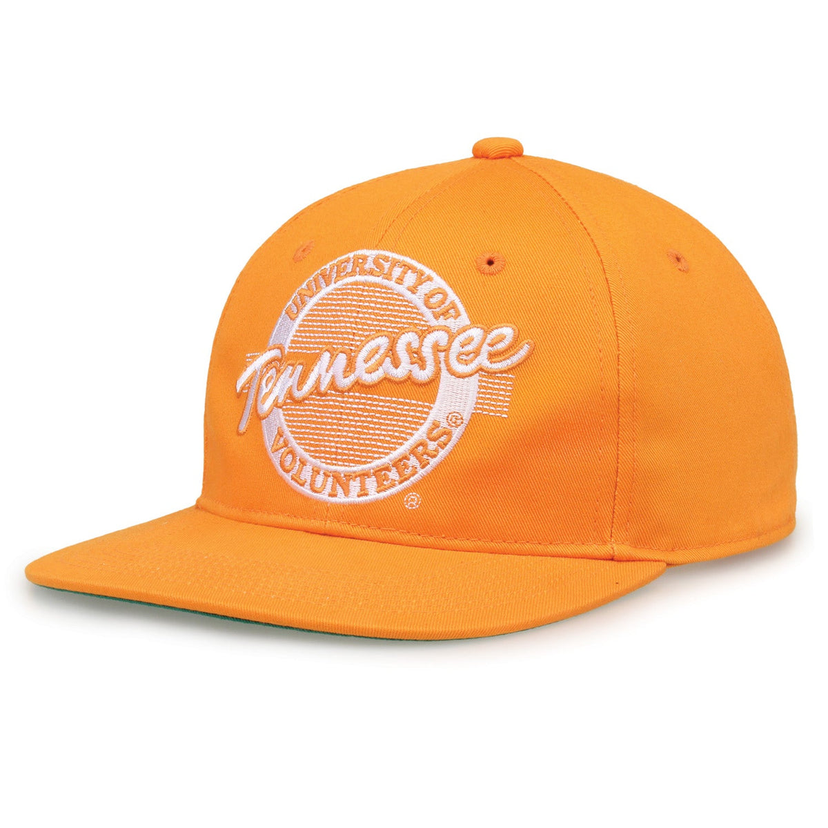 Tennessee Volunteers Retro Circle Snapback - Orange, alternate view 1
