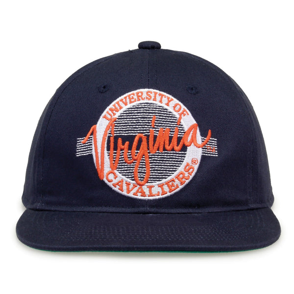 Virginia Retro Circle Snapback - Navy