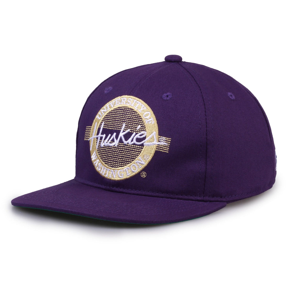Washington Huskies Retro Circle Snapback - Purple, alternate view 1