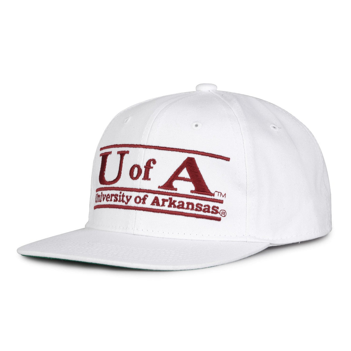 Arkansas Razorbacks Retro Bar Snapback - White, alternate view 1
