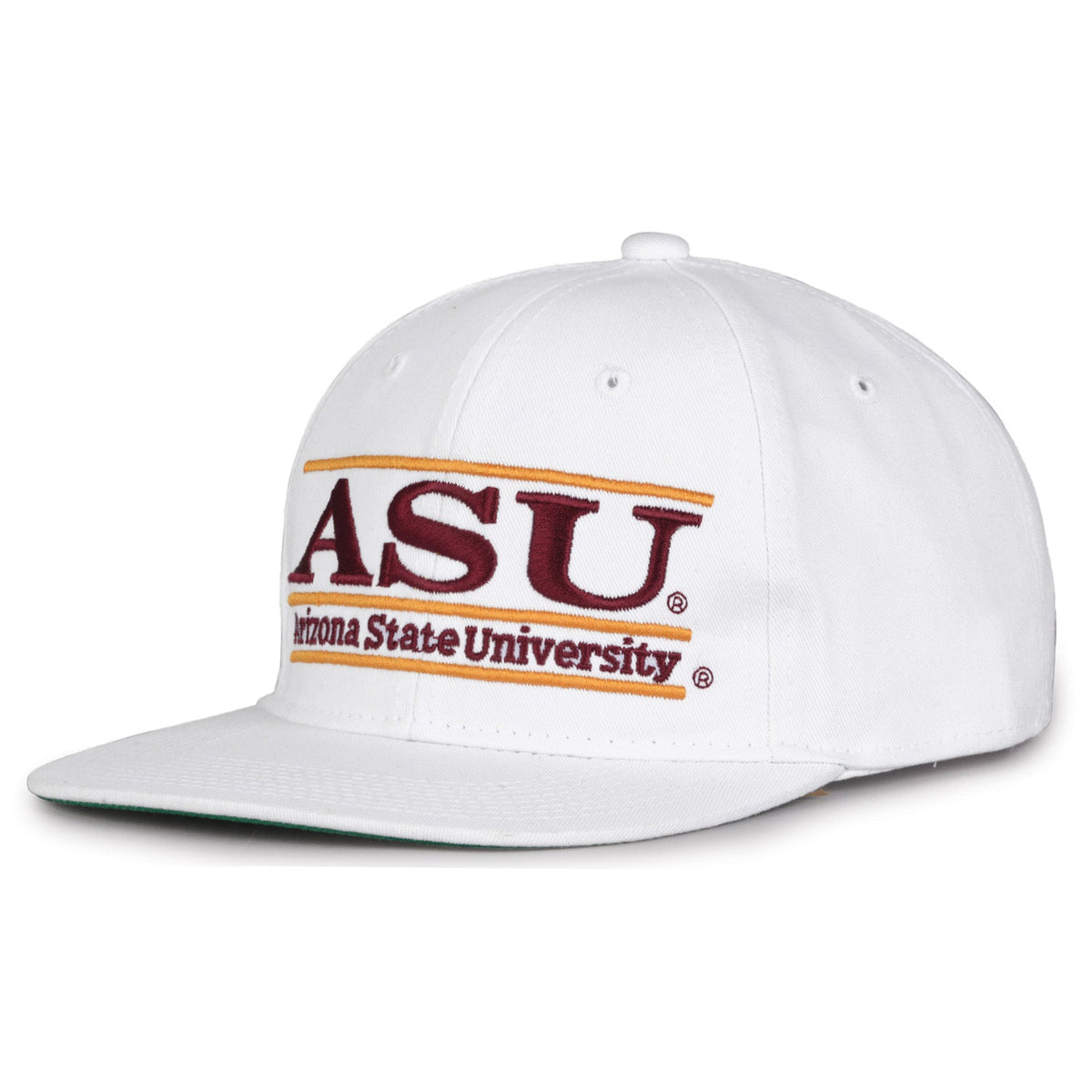 Arizona State Sun Devils Retro Bar Snapback - White, alternate view 1