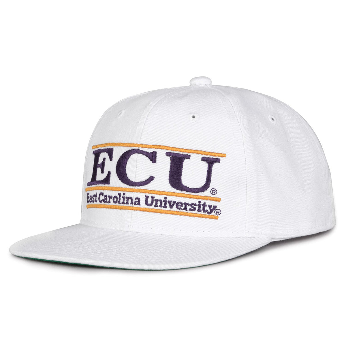 East Carolina Pirates Retro Bar Snapback - White, alternate view 1