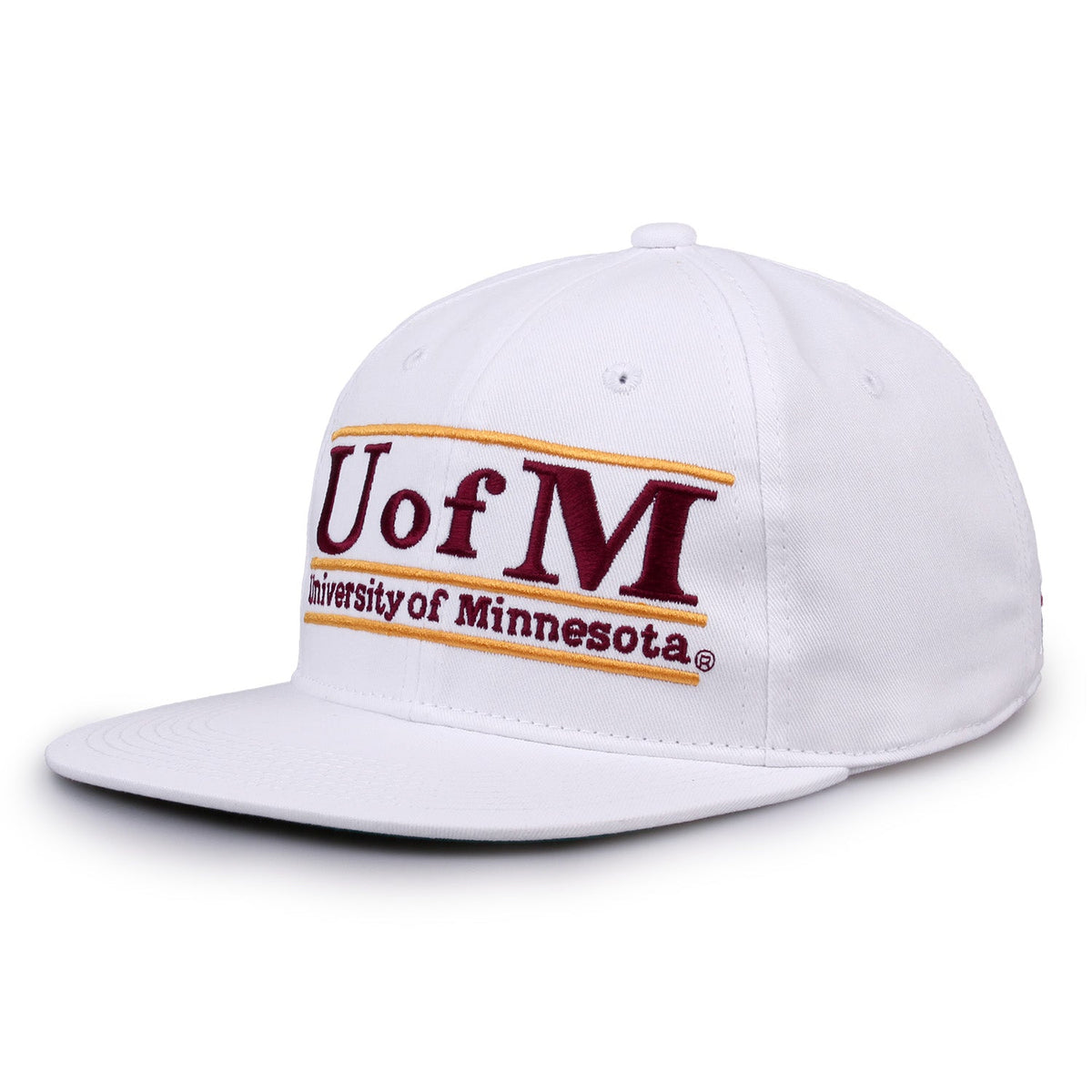 Minnesota Golden Gophers Retro Bar Snapback - White, alternate view 1