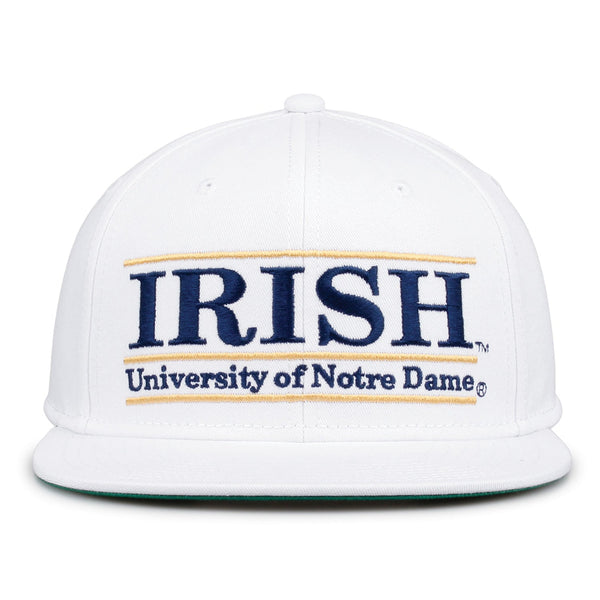 Notre Dame Retro Bar Snapback - White