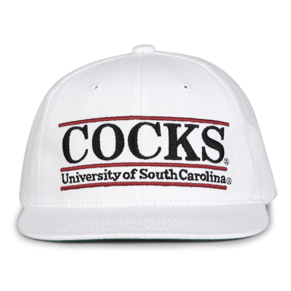 South Carolina Retro Bar Snapback - White