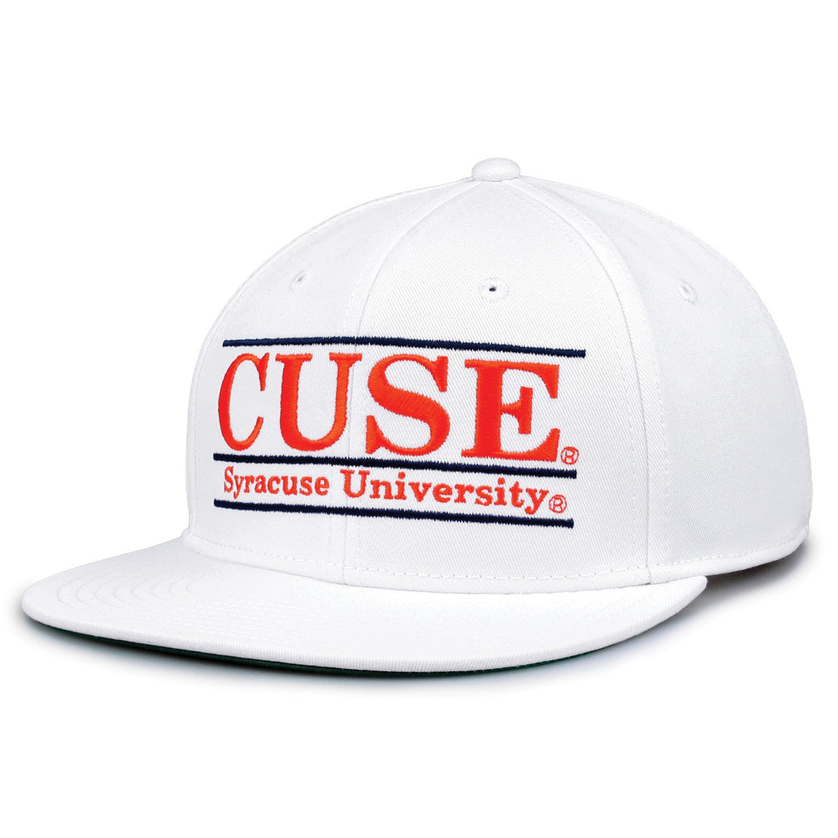 Syracuse Orange Retro Bar Snapback - White, alternate view 1