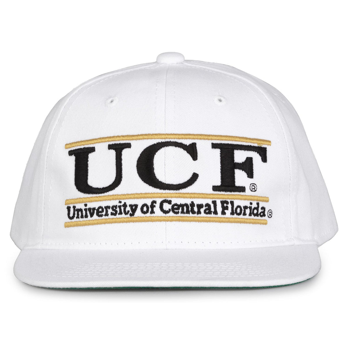 UCF Knights Retro Bar Snapback - White, front view