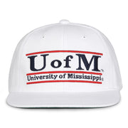 Retro Bar Snapback - White