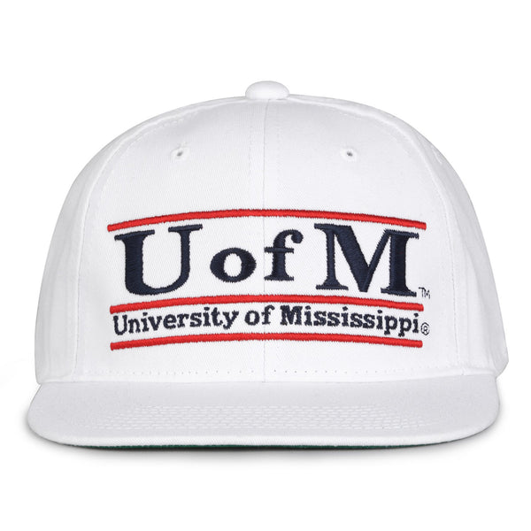 Ole Miss Retro Bar Snapback - White