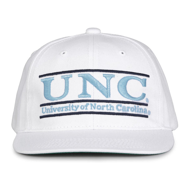 North Carolina Retro Bar Snapback - White
