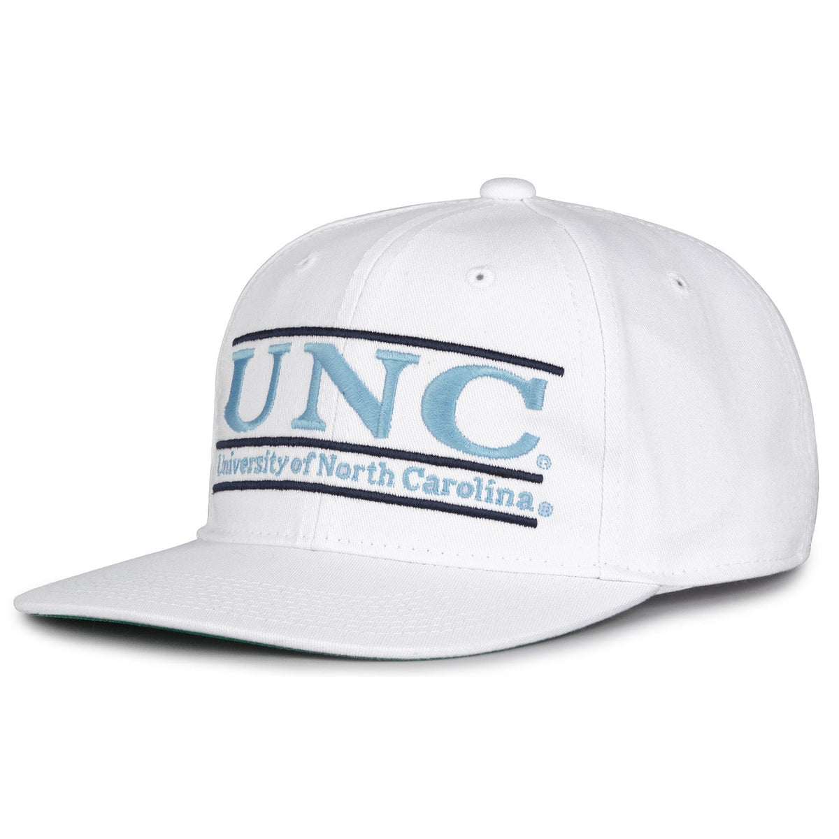 North Carolina Tar Heels Retro Bar Snapback - White, alternate view 1