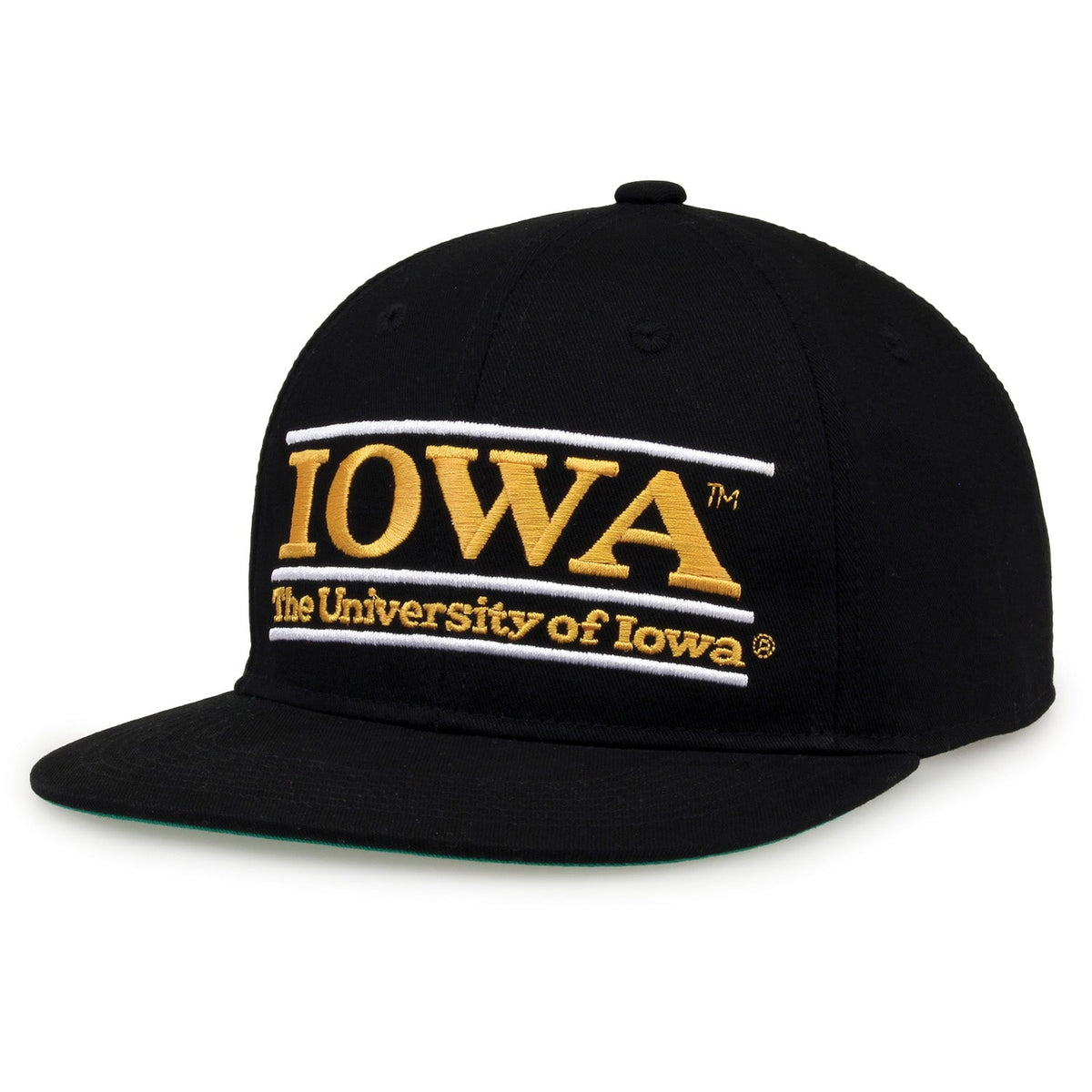 Iowa Hawkeyes Retro Bar Snapback - Black, alternate view 1