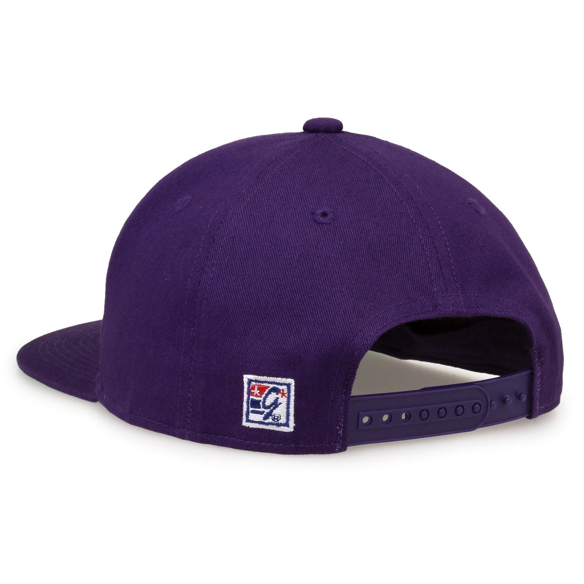 LSU Tigers Retro Bar Snapback - Purple, rear view