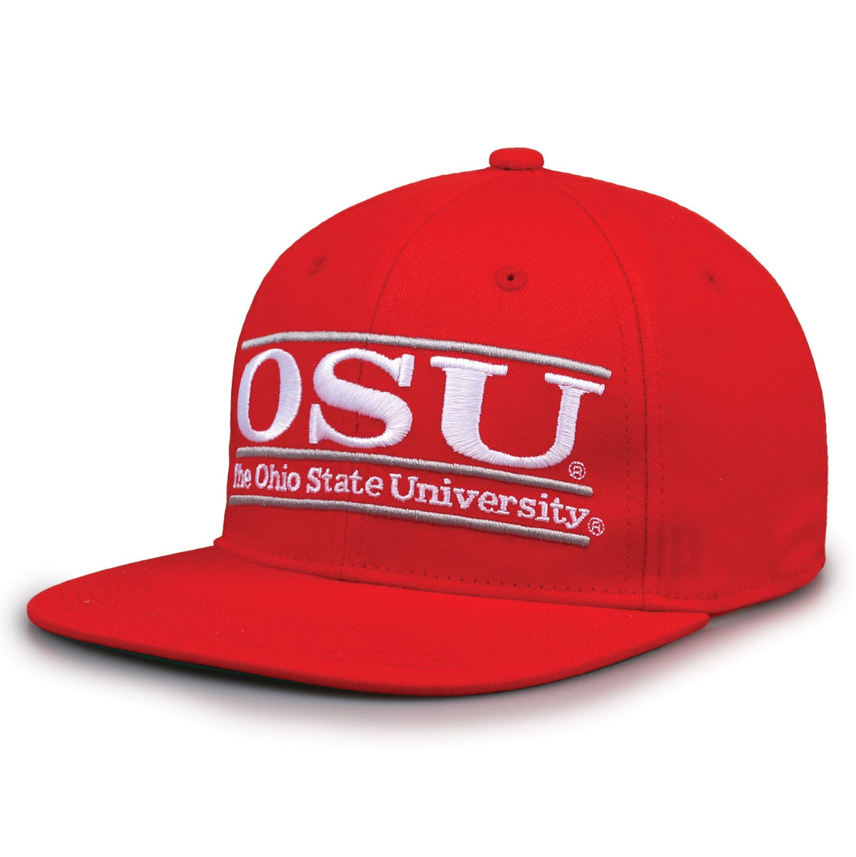 Ohio State Buckeyes Retro Bar Snapback - Red, alternate view 1