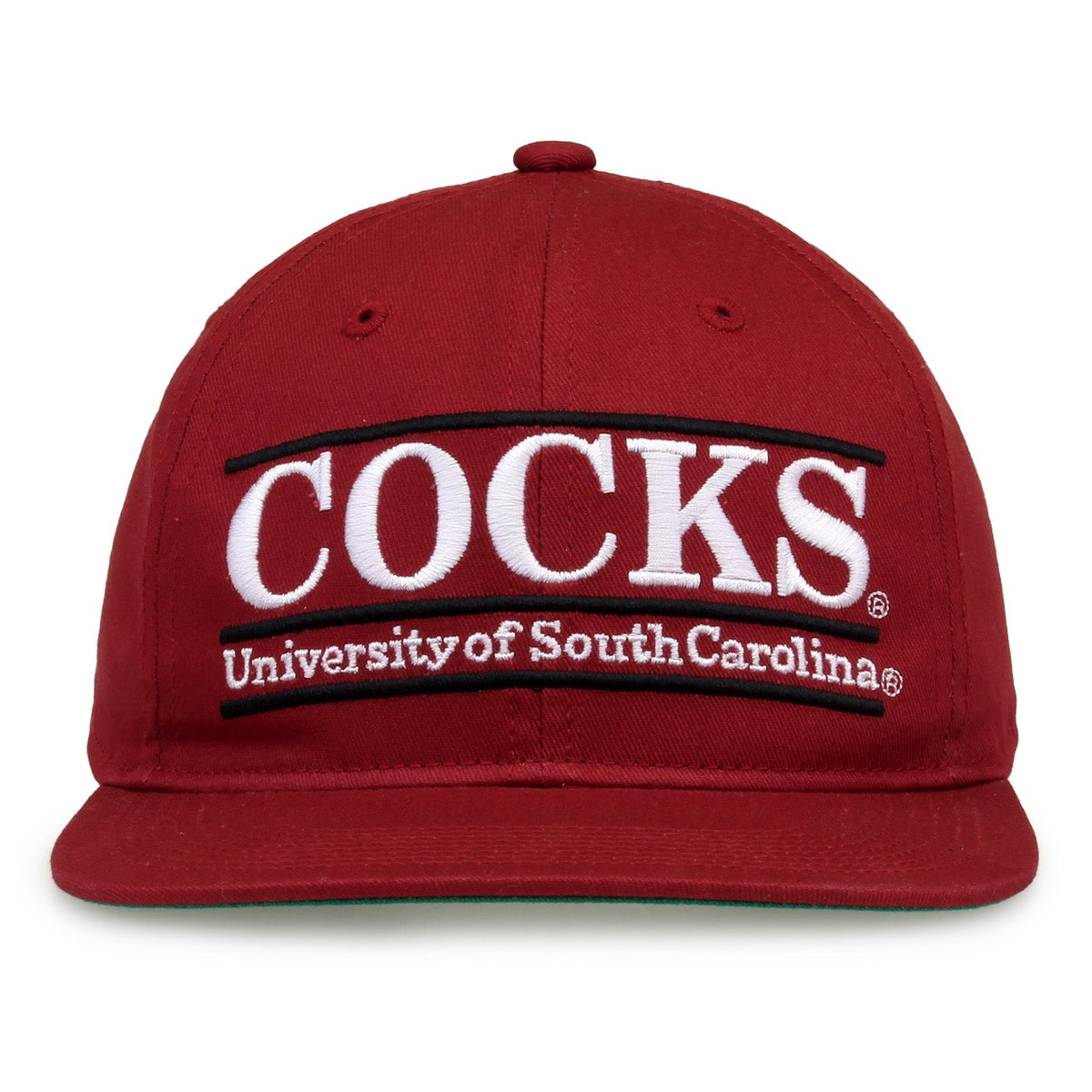 South Carolina Gamecocks Retro Bar Snapback - Garnet, front view